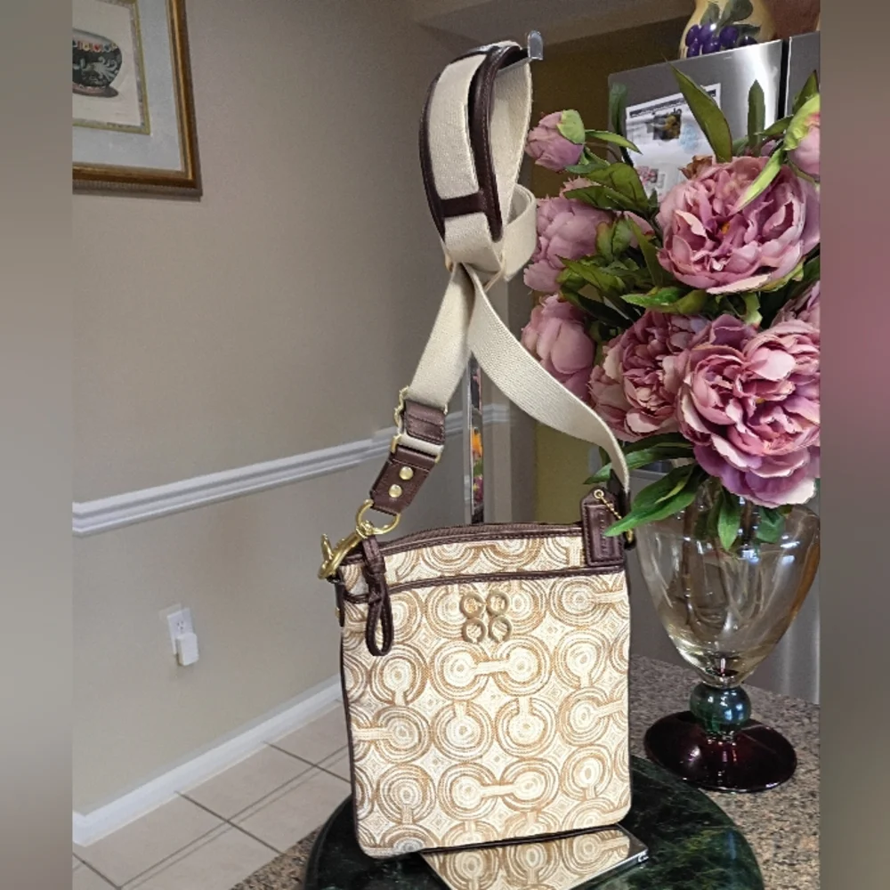 Coach Audrey Op Art Swirl Cross body